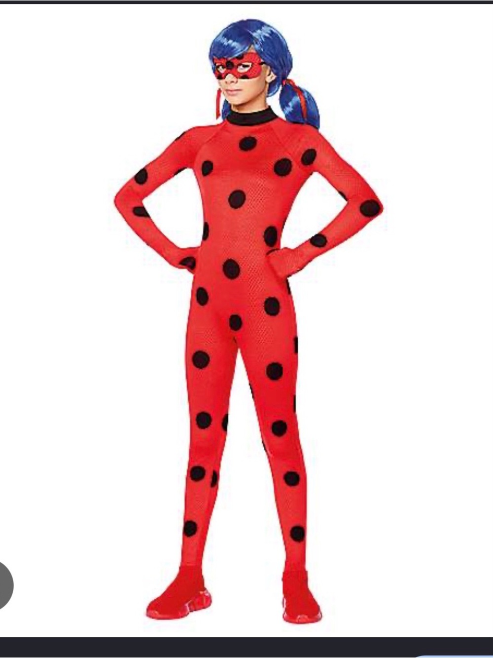 Miraculous Ladybug Costume Jumpsuit with attached gloves Perfect Condition
